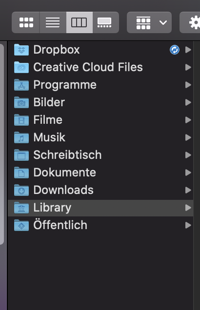 Dropbox 
Creative Cloud Files 
Programme 
Bilder 
Filme 
Musik 
Schreibtisch 
Dokumente 
Downloads 
Library 
Öffentlich 